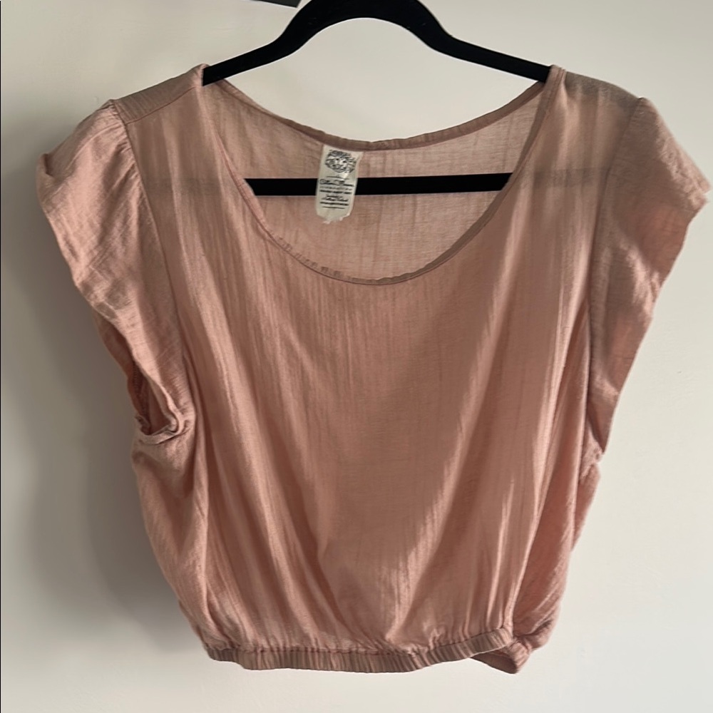 Light Pink Frida Cropped T-Shirt